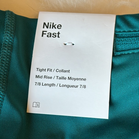 Nike Fast Leggings 
Women's Mid-Rise 7/8 Running Leggings with Pockets Sz XS - Picture 7 of 10